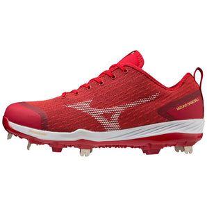 Mizuno Dominant 4 Low Men's Metal Baseball Cleat Red