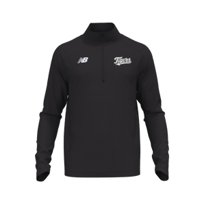 Tigers Mens Half Zip Black