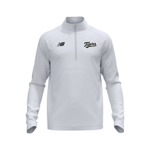 Tigers Mens Half Zip White