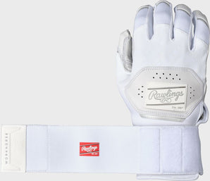 Rawlings Work Horse Batting Glove w/Strap White